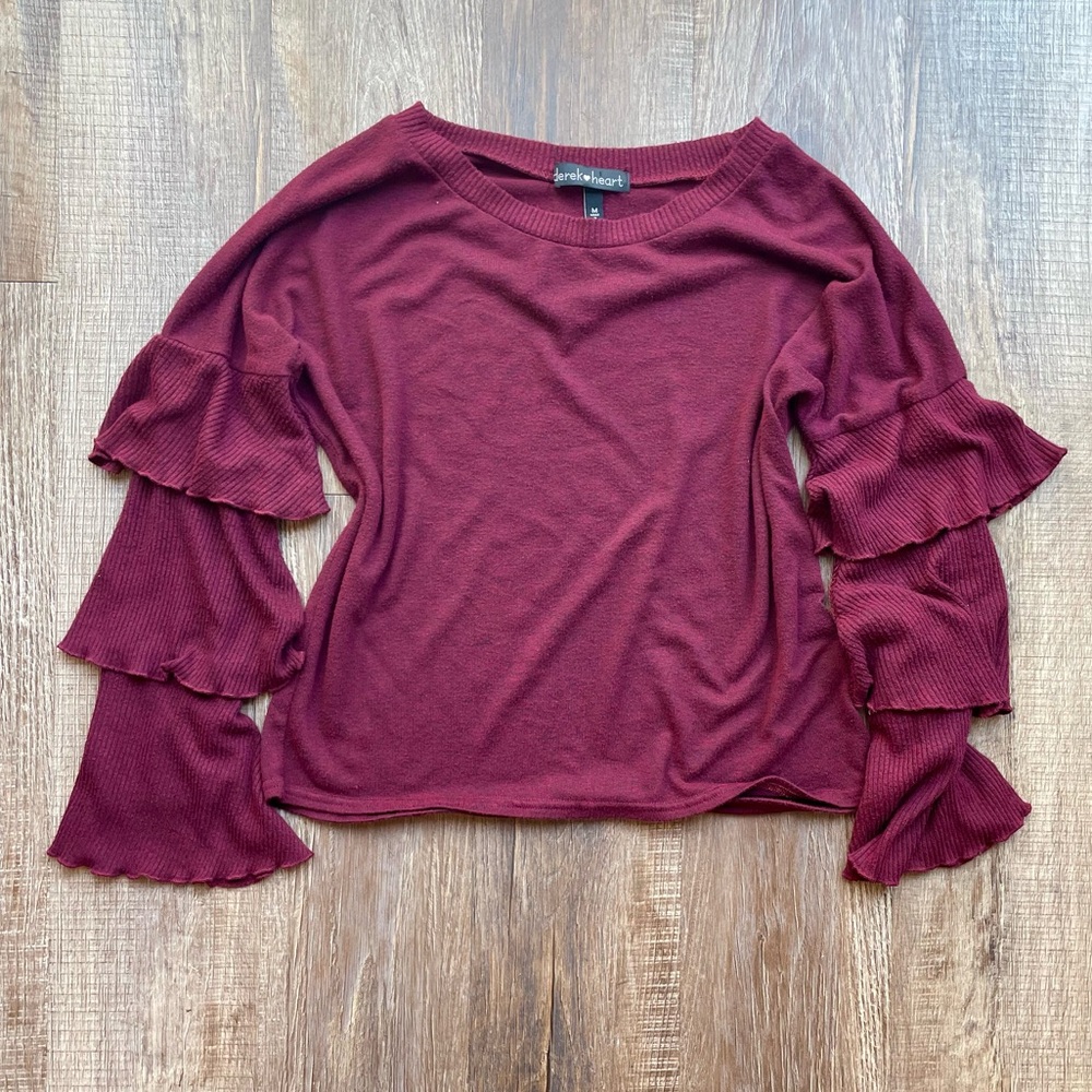Ruffle Sleeve Long Sleeve